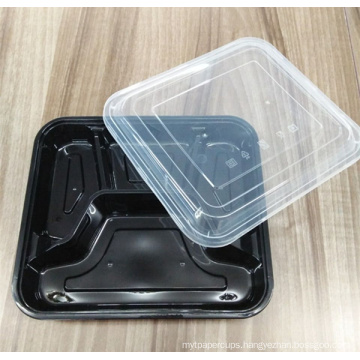 4-Compartment Obentos/Fast Food Plastic Microwave Food Container/Take Away